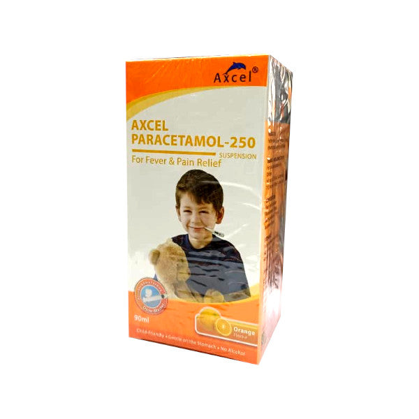 AXCEL PARACETAMOL 250MG/5ML SUSPENSION 90ML