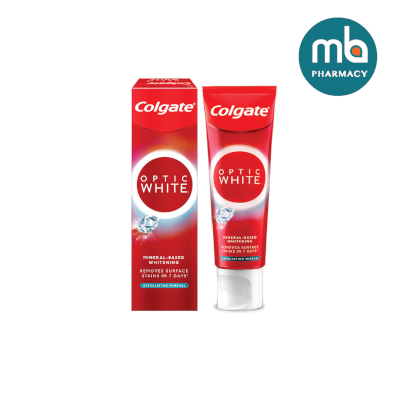COLGATE OPTIC WHITE EXFOLIATING MINERAL TOOTHPASTE 100G