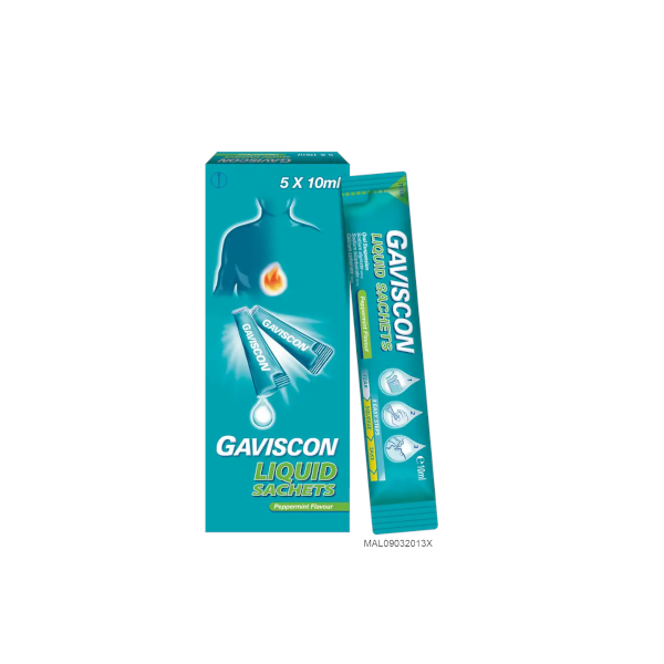 GAVISCON PEPPERMINT SACHET 5'S
