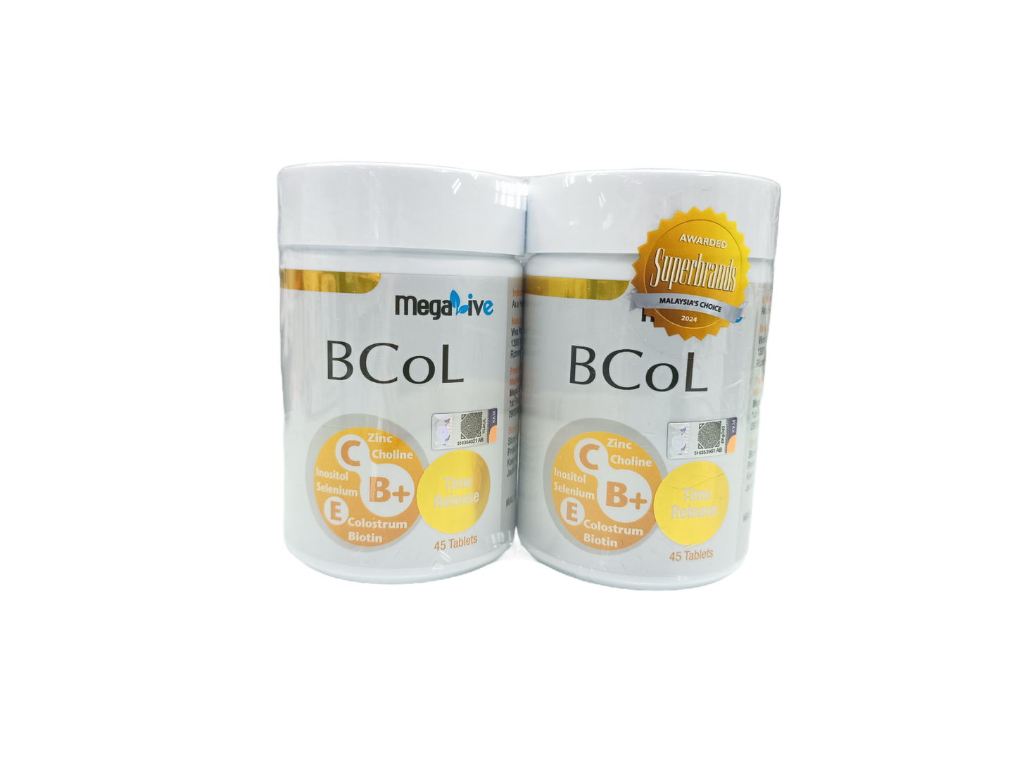MegaLive BCol Tablets 45's x2