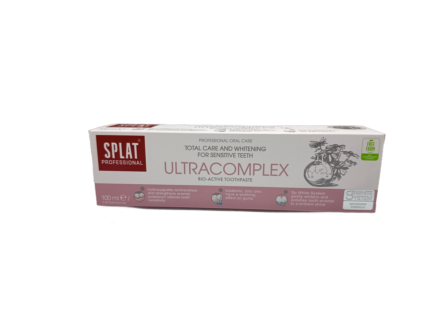 SPLAT Ultracomplex Bioactive Toothpaste 100ml: Total Care for Sensitive Teeth & Gums