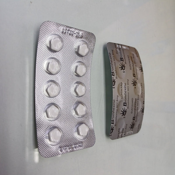 BROMHEXINE SUNWARD 8MG TAB 10'S (1 STRIP)
