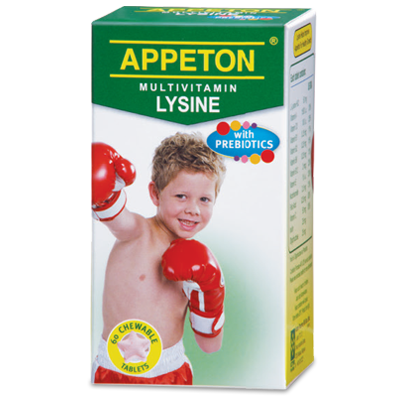 APP MULTIVITAMIN LYSINE PREBIOTICS TAB 60'S