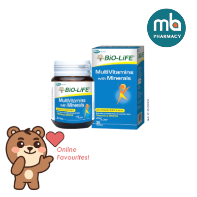 BIO-LIFE MULTIVITAMIN & MINERALS TAB 30'S