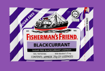 FISHERMAN'S FRIEND BLACKCURRANT FLAVOR SUGAR FREE 25G 1'S