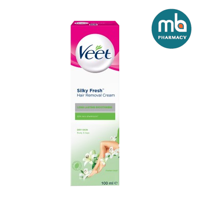 VEET SILKY FRESH HAIR REMOVAL CREAM DRY SKIN 100ML