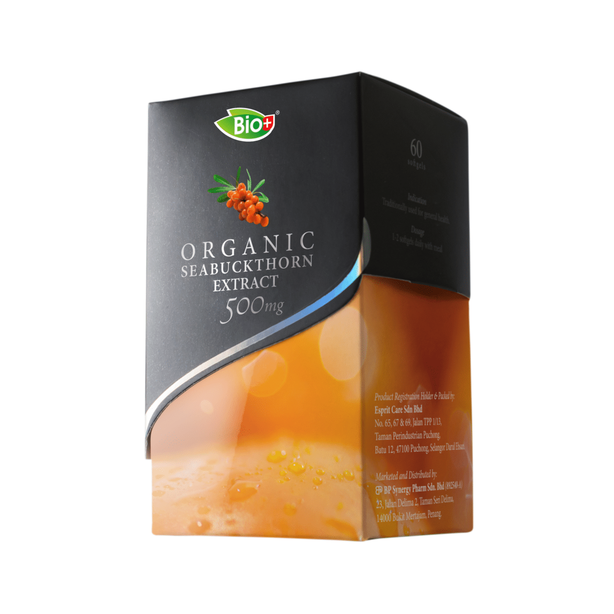 BIO PLUS ORG SEABUCKTHORN EXTRACT SOFTGEL 500MG 60'S