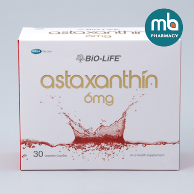 BIO-LIFE ASTAXANTHIN VEGE CAPSULES 6MG 30'S