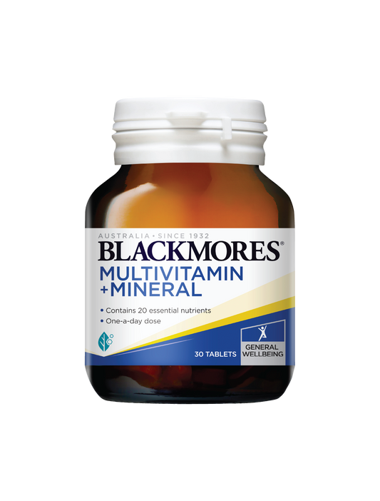 BLACKMORES MULTIVITAMIN + MINERAL TABLET 30'S