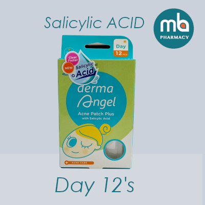 DERMA ANGEL ACNE PATCH PLUS SALICYLIC ACID DAY 12'S