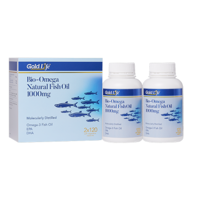 GOLDLIFE BIO-OMEGA FISH OIL 1000MG 2X120'S