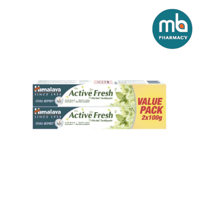 HIMALAYA ACTIVEFRESH TOOTHPASTE 100G X2 VALUE PACK