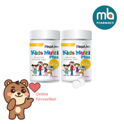 MEGALIVE KIDS MULTI PLUS MIXED FRUITS CHEWABLE TABLETS 60'S X 2
