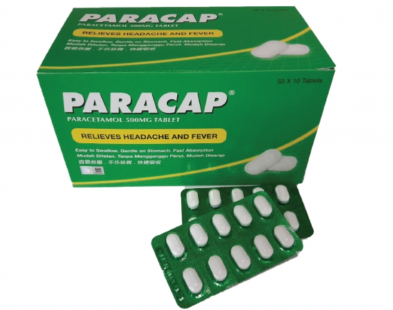 PARACAP 500MG 10'S (1 STRIP)