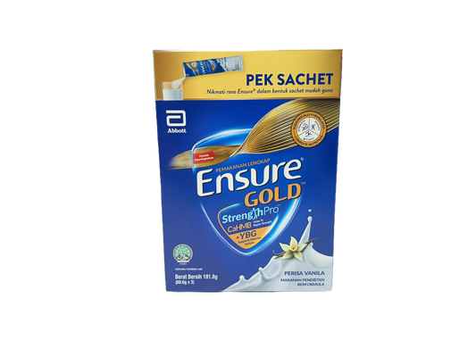 ENSURE GOLD VANILLA 181.8G （3 x 60.6g sachet)