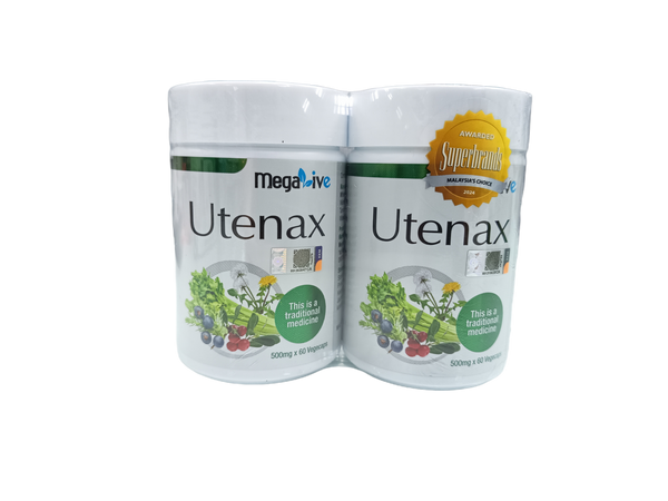 MEGALIVE UTENAX 500MG VEGECAPS 60'S X 2