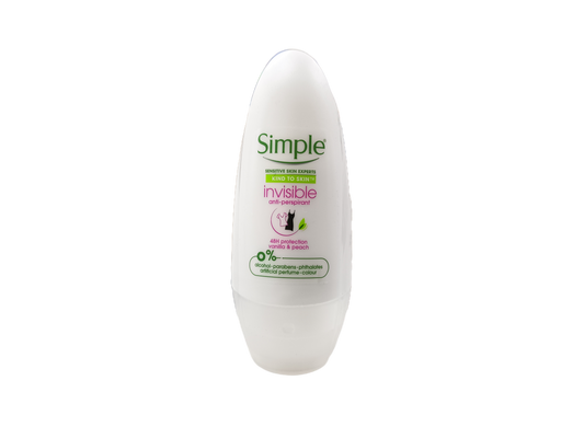 Simple Roll On Deodorant Anti-Perspirant Invisible 45ml