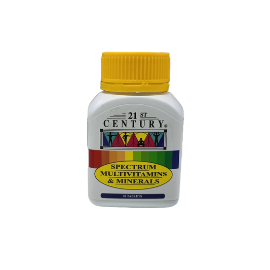 Bottle of 21st Century Spectrum Multivitamins and Minerals on a white background
