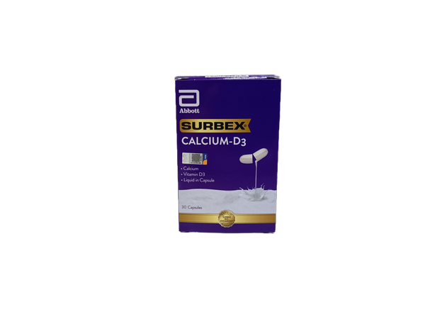 SURBEX CALCIUM D3 30'S CAPSULES