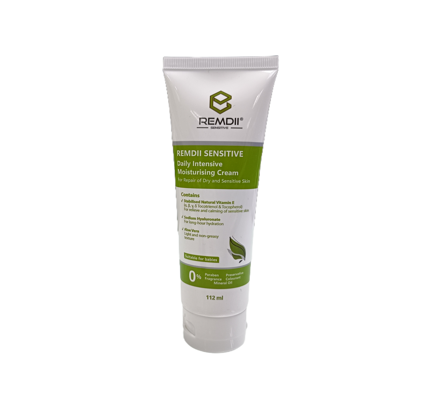REMDII Sensitive Daily Intensive Moisturising Cream 112ml - Instant Relief for Dry, Irritated Skin