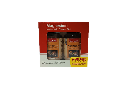 Kordel Magnesium Chelate 60's Capsules x2 Twin Pack