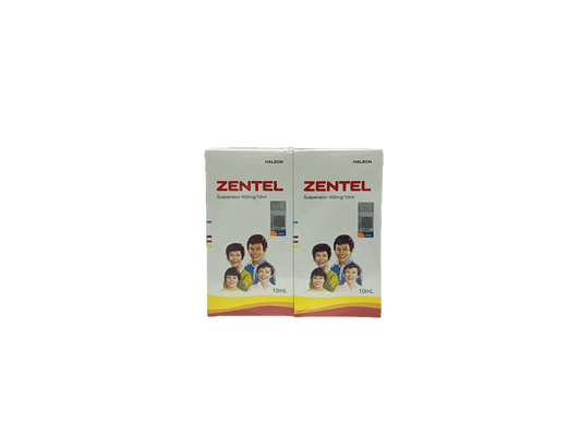 ZENTEL 400MG SUSPENSION 10ML X2