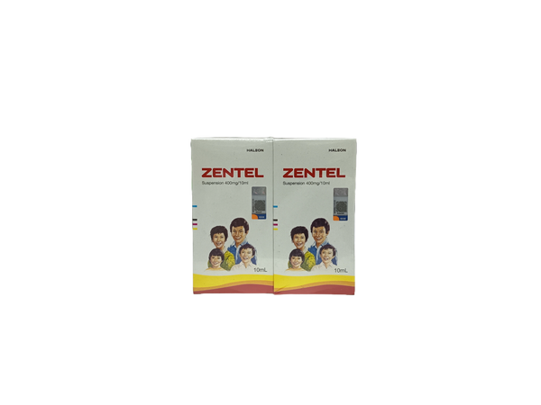 ZENTEL 400MG SUSPENSION 10ML X2