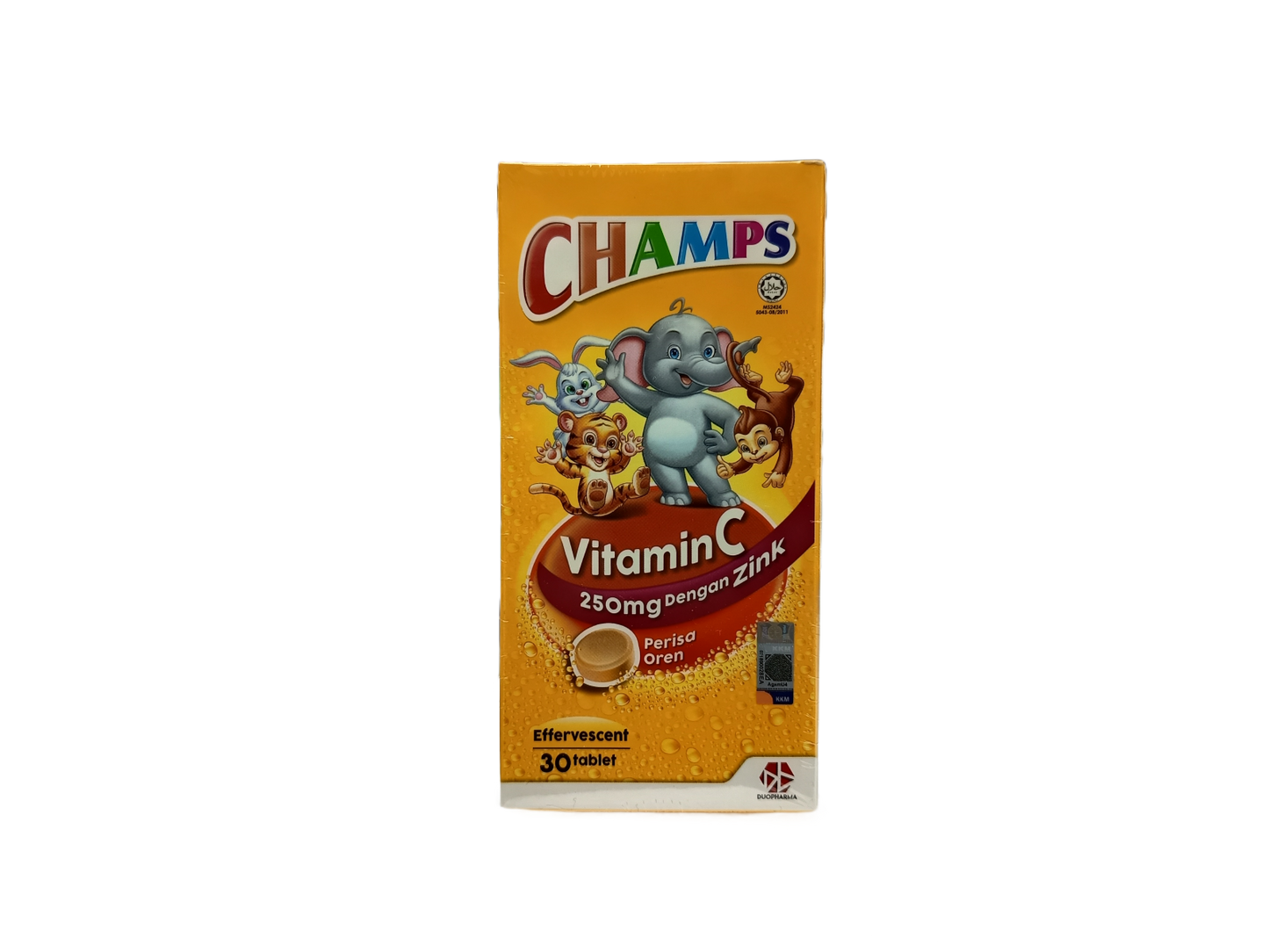 Champs Vitamin C Zinc Effervescent Tablets 30's