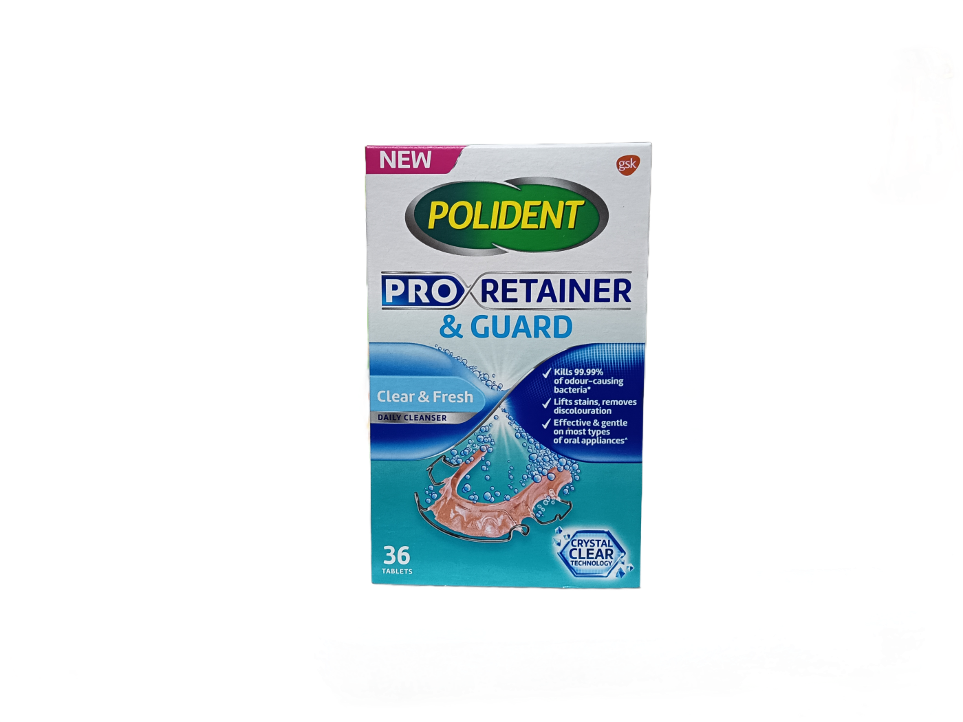 POLIDENT PRO RETAINER GUARD TAB 36'S
