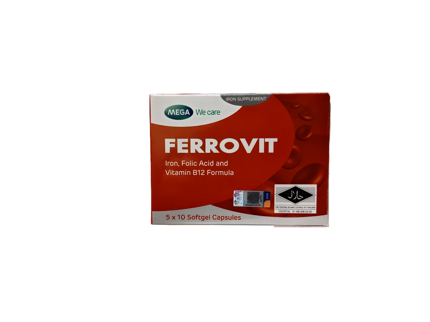 Mega Ferrovit Softgel Capsules 50's