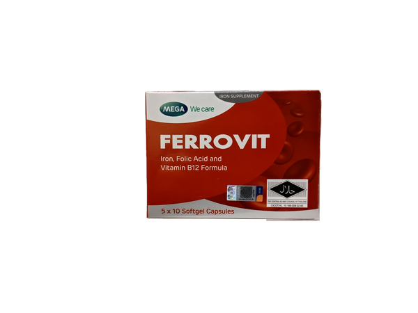 Mega Ferrovit Softgel Capsules 50's