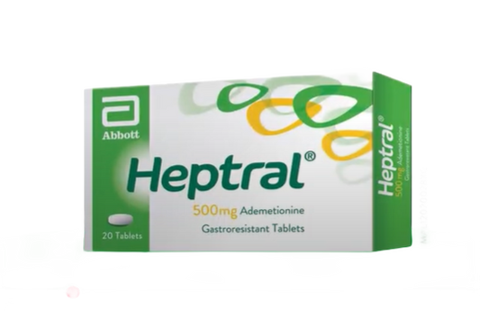 Heptral 500mg (20 Tablets) - Support Liver Health & Function | Malaysia