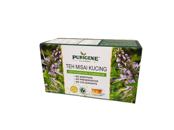 PURIGENE Teh Misai Kucing 20 Sachets | Natural Herbal Tea for Kidney Health