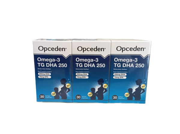 Opceden Omega-3 TG DHA 250 Softgel 3x30s