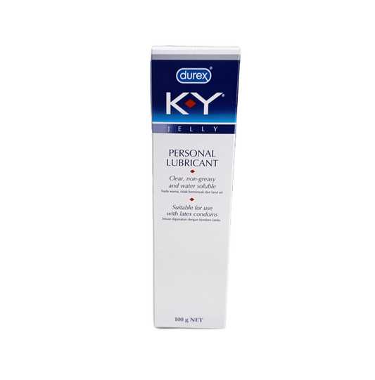 K-Y Jelly Personal Lubricant 100g | Water-Based & Condom-Safe Gel