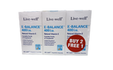 Live-Well E-Balance 400 i.u Vegecaps 60's x3 Value Pack