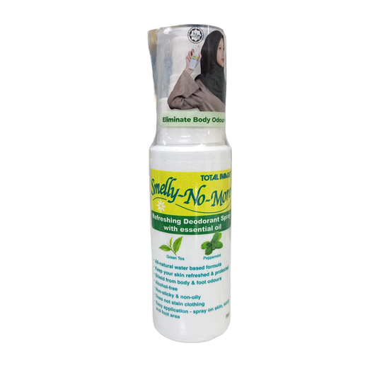 Total Image Smelly-No-More Refreshing Deo Spray 75ml | Natural Deodorant for Body & Foot Odour