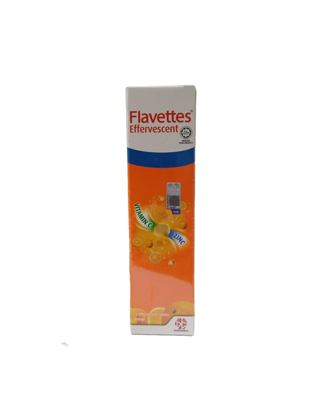 FLAVETTES EFFERVESCENT VITAMIN C ZINC 15'S