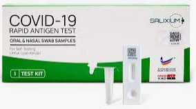 Salixium COVID-19 Home Rapid Antigen Test Kit for Saliva/Nasal Samples 1s