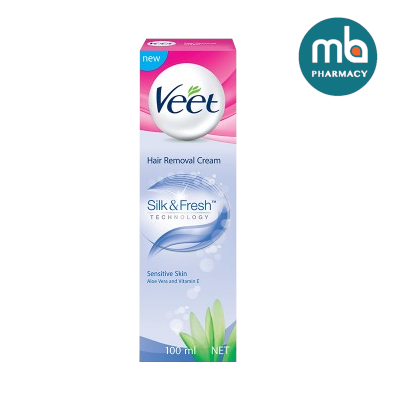 VEET SILKY FRESH HAIR REMOVAL CREAM SENSITIVE SKIN 100ML
