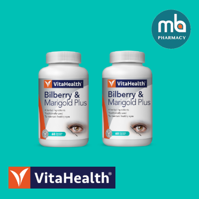 VITAHEALTH BILBERRY & MARIGOLD PLUS VEGE CAPS 60'S X2
