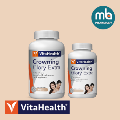 VITAHEALTH CROWNING GLORY EXTRA SOFTGELS 90'S + 30'S