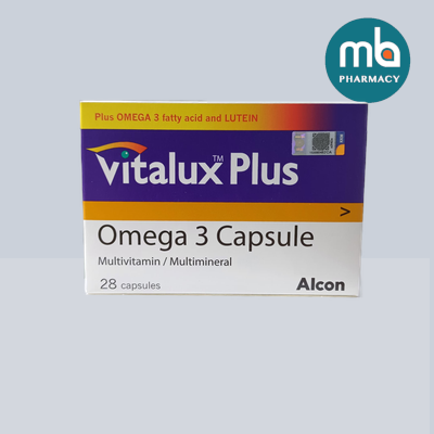 VITALUX PLUS OMEGA CAPSULES 28'S