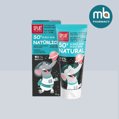 SPLAT JUNIOR SO NATURAL TOOTHPASTE BUBBLE GUM 73G