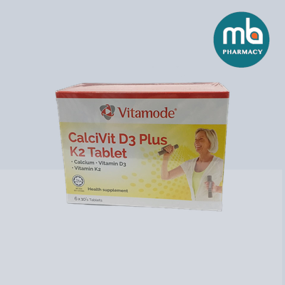 VITAMODE CALCIVIT D3 PLUS K2 TABLET 60'S