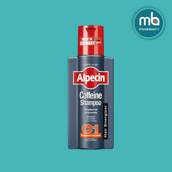 ALPECIN Caffeine Shampoo C1 250ml: Energize Your Hair Roots for Visibly Thicker Hair