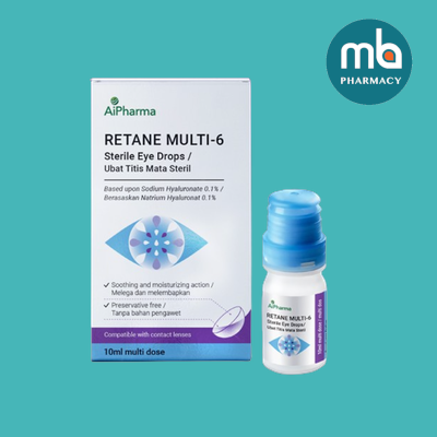 Retane Multi-6 Sterile Eye Drops 10ml | Fast Dry Eye Relief – Medibay ...