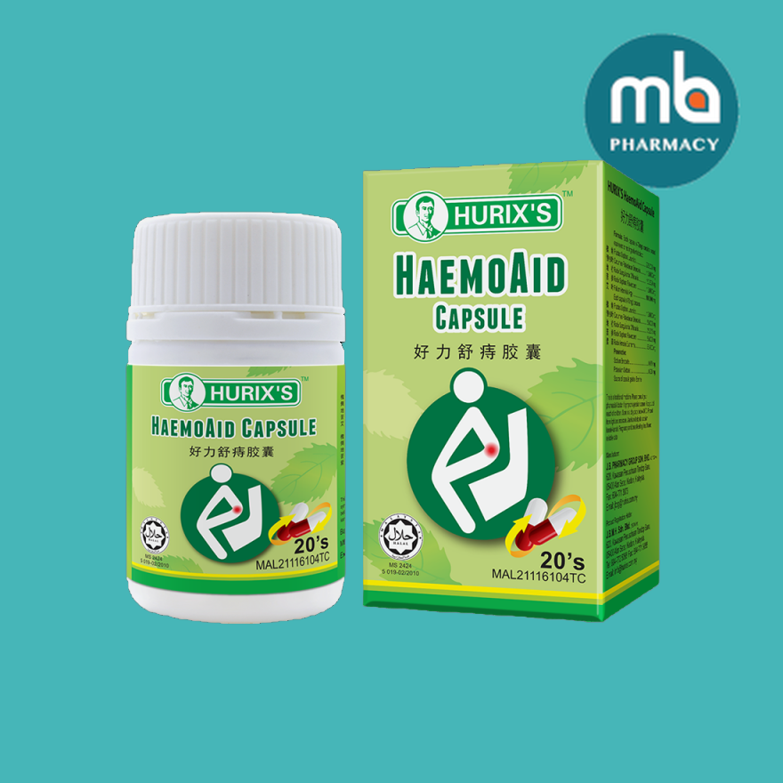 HURIX HAEMOAID CAPSULE 20'S