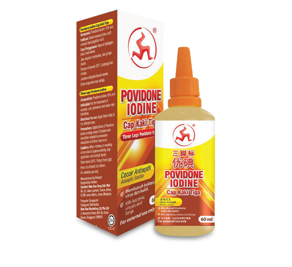 3 KAKI POVIDONE IODINE 60ML