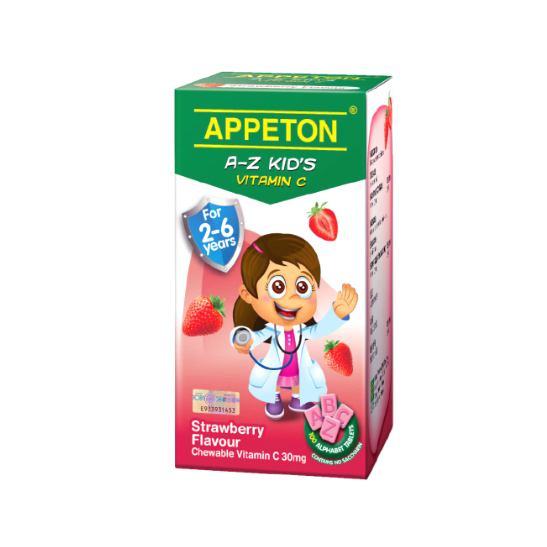 APPETON A-Z VITAMIN C 30MG TAB STRAWBERRY 100'S